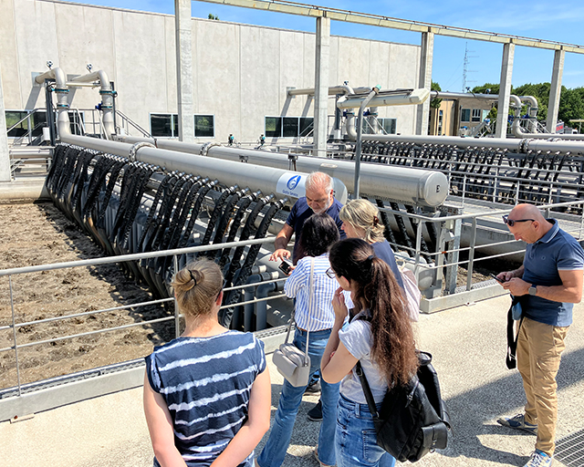 Visit of Rimini wastewater treatment plant with membrane bioreactor.